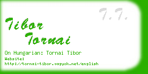 tibor tornai business card